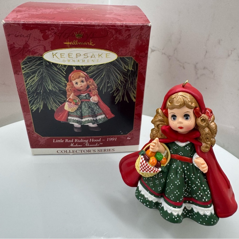 Vintage 1997 Hallmark Little Red Riding Hood Ornament Madame Alexander #2